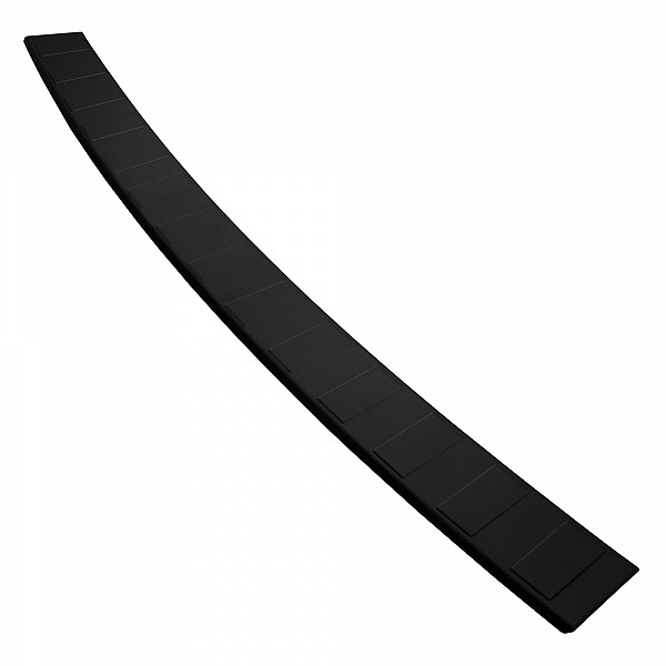 Stainless Steel Rear Bumper Protector Compatible With Opel Vivaro C 07.2019-> Long Version 133,5cm Wide Rearguard, Tailored Fit Bumper Guard,  Loading Edge Protector- Colour Matte Black Powdercoated Stainless Steel