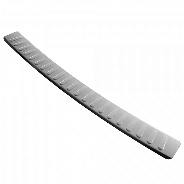 Stainless Steel Rear Bumper Protector Compatible With Mercedes Benz C Class T Modell (Estate) S205 09.2014-02.2021 Rearguard, Tailored Fit Bumper Guard,  Loading Edge Protector- Colour Brushed Stainless Steel