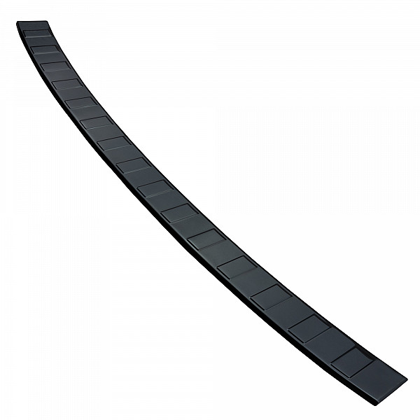 Stainless Steel Rear Bumper Protector Compatible With Volkswagen Tiguan 04.2016-11.2023 Rearguard, Tailored Fit Bumper Guard,  Loading Edge Protector- Colour Black Mirror Stainless Steel (Black Chrome)