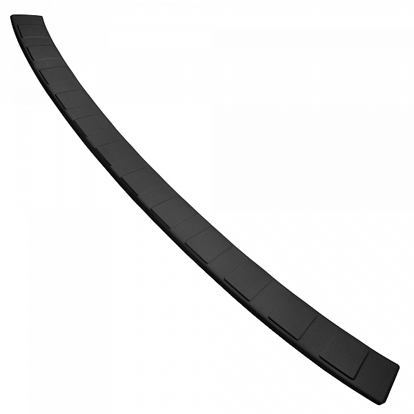 Stainless Steel Rear Bumper Protector Compatible With Ford Kuga ST Line & Hybrid 03.2020-> Rearguard, Tailored Fit Bumper Guard,  Loading Edge Protector- Colour Matte Black Powdercoated Stainless Steel