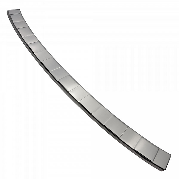 Stainless Steel Rear Bumper Protector Compatible With Ford Kuga ST Line & Hybrid 03.2020-> Rearguard, Tailored Fit Bumper Guard,  Loading Edge Protector- Colour Polished Stainless Steel (Chrome)