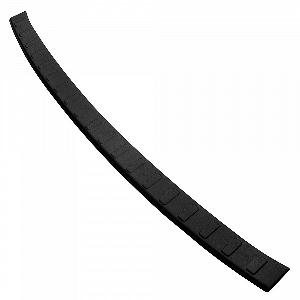 Stainless Steel Rear Bumper Protector Compatible With Jaguar F-Pace 01.2016-> Rearguard, Tailored Fit Bumper Guard,  Loading Edge Protector- Colour Matte Black Powdercoated Stainless Steel