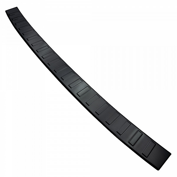 Stainless Steel Rear Bumper Protector Compatible With Volkswagen T6.1 Multivan, Transporter, California, Caravelle 10.2019-04.2024 Rearguard, Tailored Fit Bumper Guard,  Loading Edge Protector- Colour Black Mirror Stainless Steel (Black Chr