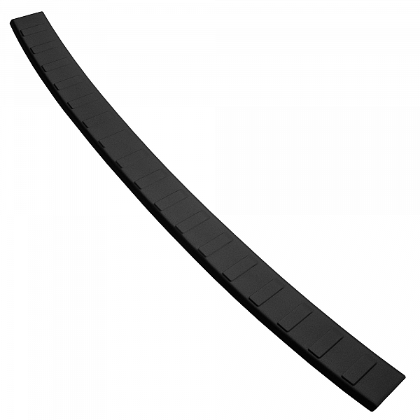 Stainless Steel Rear Bumper Protector Compatible With Audi A4 Avant (Estate) B9 10.2015-> Rearguard, Tailored Fit Bumper Guard,  Loading Edge Protector- Colour Matte Black Powdercoated Stainless Steel