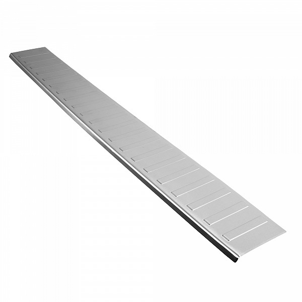 Stainless Steel Rear Bumper Protector Compatible With Nissan NV300 11.2016-09.2021 Rearguard, Tailored Fit Bumper Guard,  Loading Edge Protector- Colour Brushed Stainless Steel