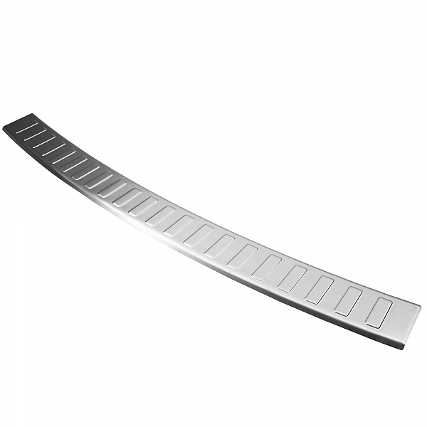 Stainless Steel Rear Bumper Protector Compatible With BMW 5 series Touring (Estate) G31 (not for M Sport) 06.2017-06.2020 Rearguard, Tailored Fit Bumper Guard,  Loading Edge Protector- Colour Brushed Stainless Steel