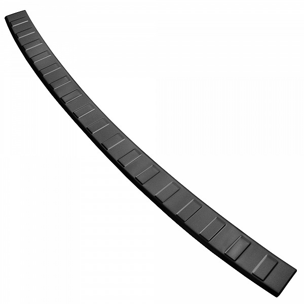 Stainless Steel Rear Bumper Protector Compatible With Volvo XC60 07.2017-> Rearguard, Tailored Fit Bumper Guard,  Loading Edge Protector- Colour Dark Grey Brushed Stainless Steel