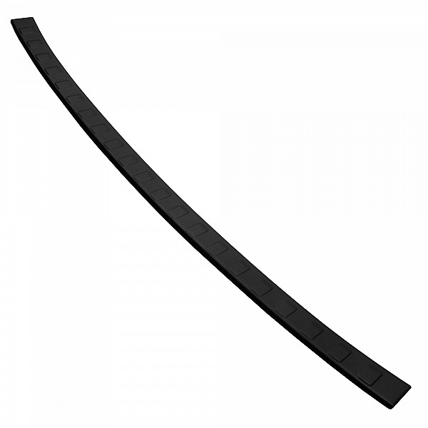 Stainless Steel Rear Bumper Protector Compatible With Volvo XC90 02.2015-> Rearguard, Tailored Fit Bumper Guard,  Loading Edge Protector- Colour Matte Black Powdercoated Stainless Steel
