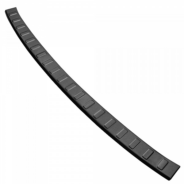 Stainless Steel Rear Bumper Protector Compatible With Jaguar F-Pace 01.2016-> Rearguard, Tailored Fit Bumper Guard,  Loading Edge Protector- Colour Dark Grey Brushed Stainless Steel