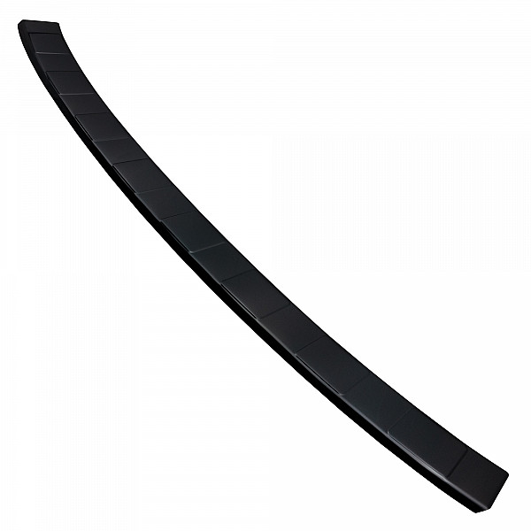 Stainless Steel Rear Bumper Protector Compatible With Ford Kuga ST Line & Hybrid 03.2020-> Rearguard, Tailored Fit Bumper Guard,  Loading Edge Protector- Colour Black Mirror Stainless Steel (Black Chrome)