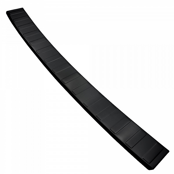 Stainless Steel Rear Bumper Protector Compatible With Fiat Scudo 05.2022-> Rearguard, Tailored Fit Bumper Guard,  Loading Edge Protector- Colour Black Mirror Stainless Steel (Black Chrome)