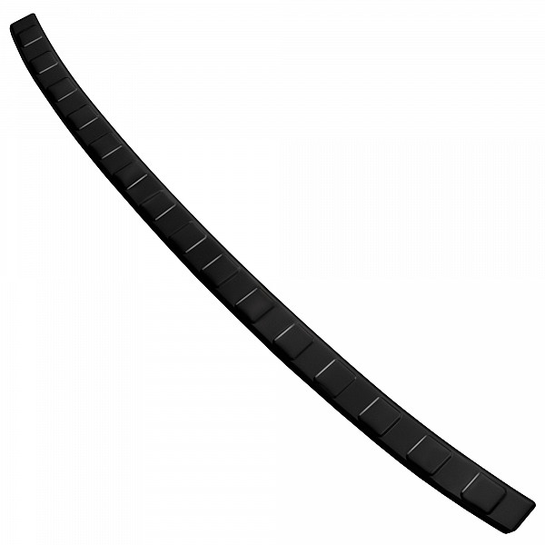 Stainless Steel Rear Bumper Protector Compatible With Volkswagen ID.3 09.2020-> Rearguard, Tailored Fit Bumper Guard,  Loading Edge Protector- Colour Black Mirror Stainless Steel (Black Chrome)