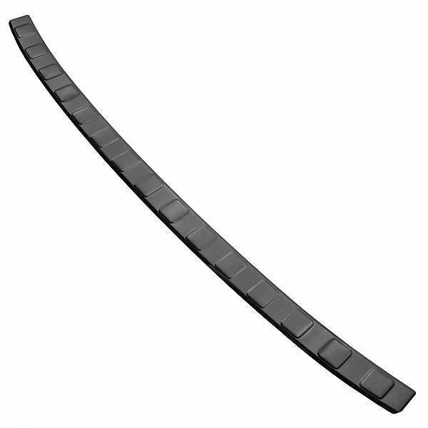 Stainless Steel Rear Bumper Protector Compatible With Volkswagen ID.3 09.2020-> Rearguard, Tailored Fit Bumper Guard,  Loading Edge Protector- Colour Dark Grey Brushed Stainless Steel