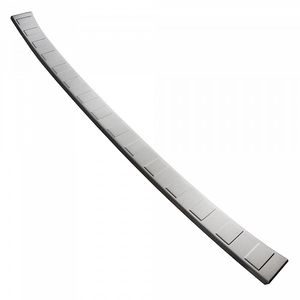 Stainless Steel Rear Bumper Protector Compatible With Renault Kangoo III 05.2021-> Rearguard, Tailored Fit Bumper Guard,  Loading Edge Protector- Colour Brushed Stainless Steel