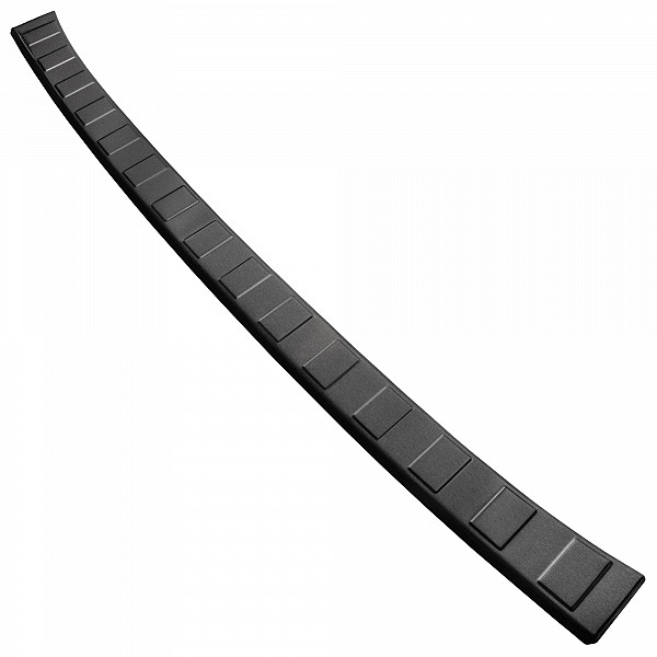 Stainless Steel Rear Bumper Protector Compatible With Renault Kangoo III 05.2021-> Rearguard, Tailored Fit Bumper Guard,  Loading Edge Protector- Colour Dark Grey Brushed Stainless Steel