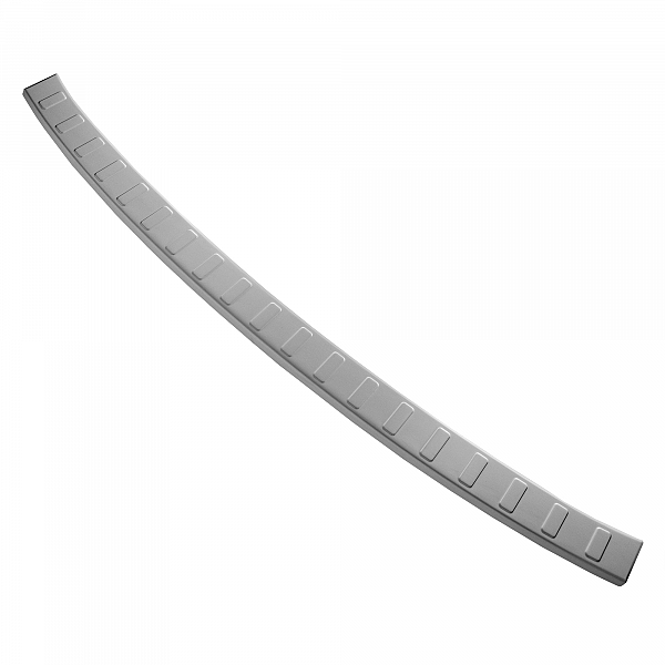 Stainless Steel Rear Bumper Protector Compatible With Jaguar F-Pace 01.2016-> Rearguard, Tailored Fit Bumper Guard,  Loading Edge Protector- Colour Brushed Stainless Steel