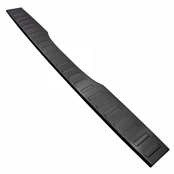 Stainless Steel Rear Bumper Protector Compatible With Mercedes Benz V Class & Vito 05.2014-> Long Version 130,5cm Wide Rearguard, Tailored Fit Bumper Guard,  Loading Edge Protector- Colour Dark Grey Brushed Stainless Steel