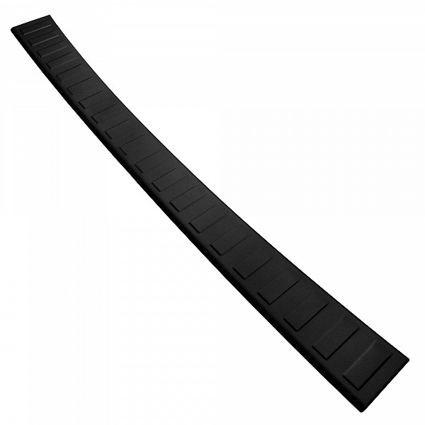 Stainless Steel Rear Bumper Protector Compatible With Fiat Doblo 07.2022-> Rearguard, Tailored Fit Bumper Guard,  Loading Edge Protector- Colour Matte Black Powdercoated Stainless Steel