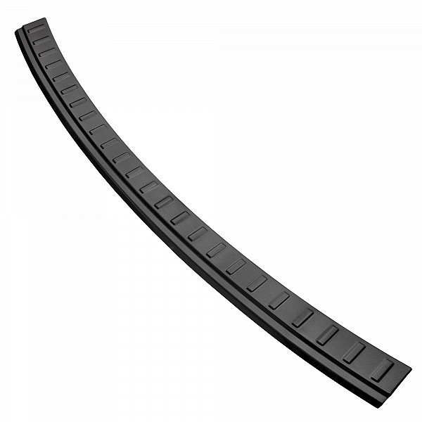 Stainless Steel Rear Bumper Protector Compatible With Porsche Macan 04.2014-03.2024 Rearguard, Tailored Fit Bumper Guard,  Loading Edge Protector- Colour Dark Grey Brushed Stainless Steel