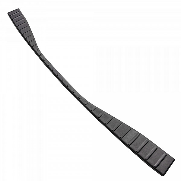 Stainless Steel Rear Bumper Protector Compatible With Toyota BZ4X 06.2022-> Rearguard, Tailored Fit Bumper Guard,  Loading Edge Protector- Colour Dark Grey Brushed Stainless Steel
