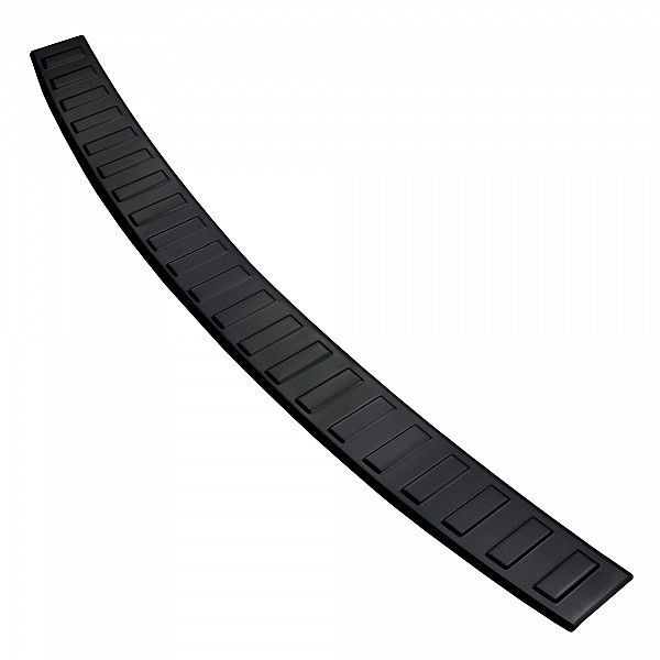 Stainless Steel Rear Bumper Protector Compatible With Opel Zafira Tourer (C) 01.2012-06.2019 Rearguard, Tailored Fit Bumper Guard,  Loading Edge Protector- Colour Black Mirror Stainless Steel (Black Chrome)