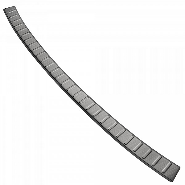 Stainless Steel Rear Bumper Protector Compatible With Dacia Jogger 03.2022-> Rearguard, Tailored Fit Bumper Guard,  Loading Edge Protector- Colour Brushed Stainless Steel