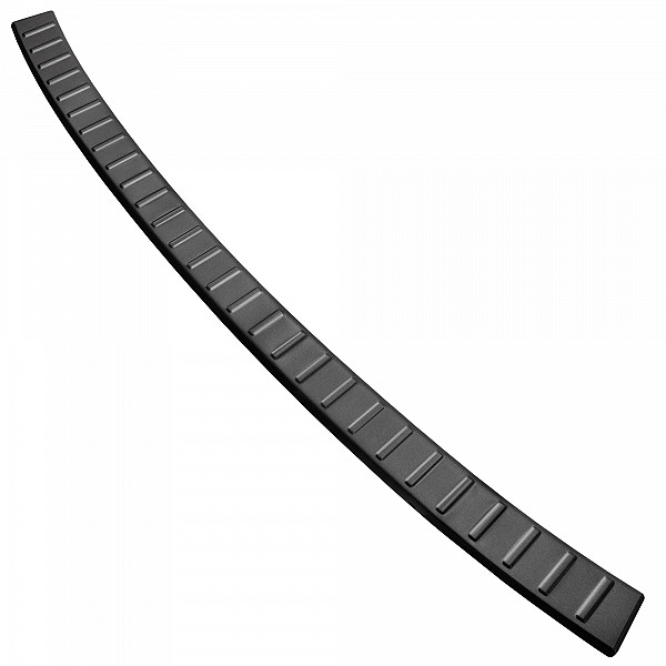 Stainless Steel Rear Bumper Protector Compatible With Dacia Jogger 03.2022-> Rearguard, Tailored Fit Bumper Guard,  Loading Edge Protector- Colour Dark Grey Brushed Stainless Steel