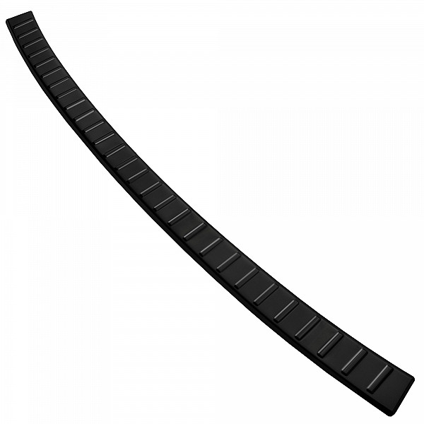 Stainless Steel Rear Bumper Protector Compatible With Dacia Jogger 03.2022-> Rearguard, Tailored Fit Bumper Guard,  Loading Edge Protector- Colour Black Mirror Stainless Steel (Black Chrome)