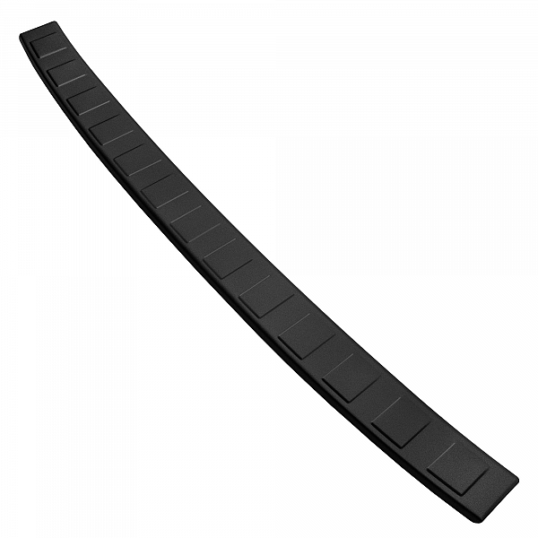 Stainless Steel Rear Bumper Protector Compatible With Peugeot 308 SW Estate 06.2022-> Rearguard, Tailored Fit Bumper Guard,  Loading Edge Protector- Colour Matte Black Powdercoated Stainless Steel