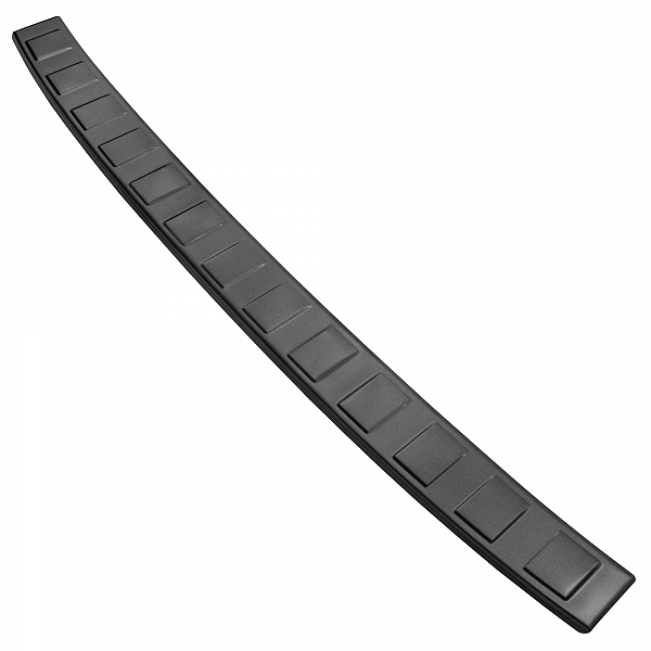 Stainless Steel Rear Bumper Protector Compatible With Peugeot 308 SW Estate 06.2022-> Rearguard, Tailored Fit Bumper Guard,  Loading Edge Protector- Colour Dark Grey Brushed Stainless Steel