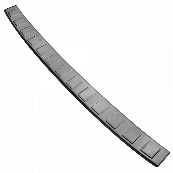Stainless Steel Rear Bumper Protector Compatible With Peugeot 308 SW Estate 06.2022-> Rearguard, Tailored Fit Bumper Guard,  Loading Edge Protector- Colour Brushed Stainless Steel