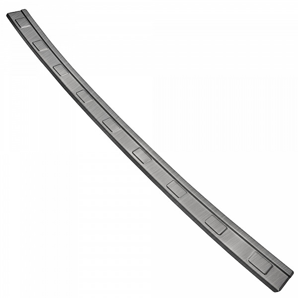 Stainless Steel Rear Bumper Protector Compatible With Dacia Duster III 06.2024-> Rearguard, Tailored Fit Bumper Guard,  Loading Edge Protector- Colour Brushed Stainless Steel