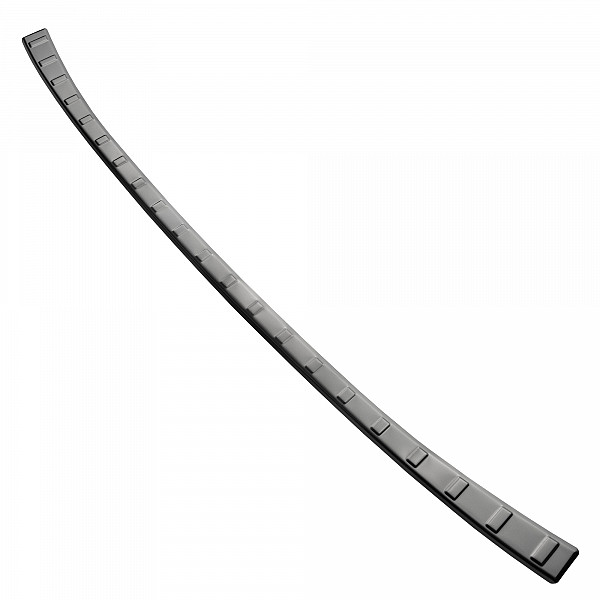 Stainless Steel Rear Bumper Protector Compatible With Nissan Qashqai III 07.2021-> Rearguard, Tailored Fit Bumper Guard,  Loading Edge Protector- Colour Brushed Stainless Steel