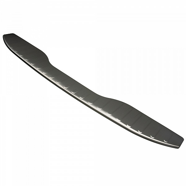 Stainless Steel Rear Bumper Protector Compatible With Ford S-Max 05.2006-08.2015 Rearguard, Tailored Fit Bumper Guard,  Loading Edge Protector- Colour Dark Grey Brushed Stainless Steel