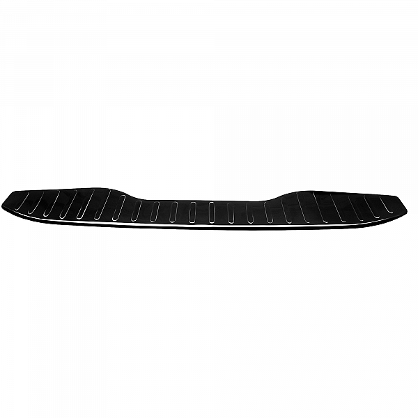 Stainless Steel Rear Bumper Protector Compatible With Ford S-Max 05.2006-08.2015 Rearguard, Tailored Fit Bumper Guard,  Loading Edge Protector- Colour Black Mirror Stainless Steel (Black Chrome)