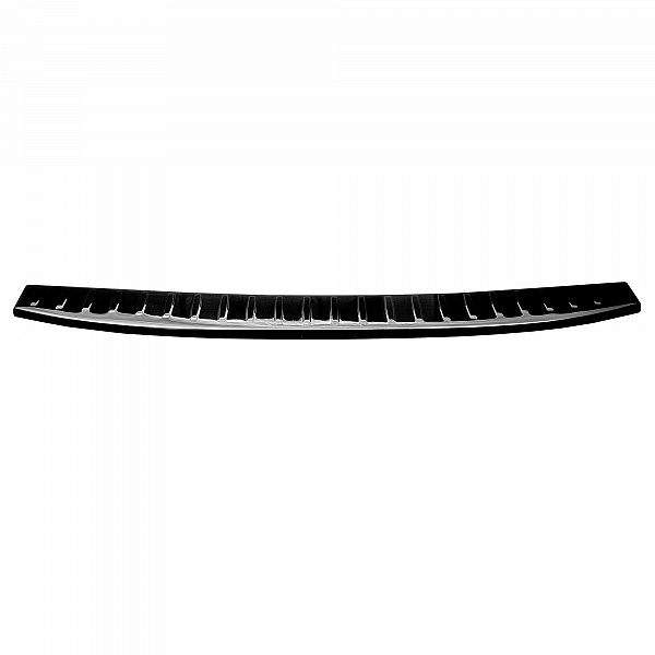 Stainless Steel Rear Bumper Protector Compatible With Hyundai Tucson 07.2015-07.2018 Rearguard, Tailored Fit Bumper Guard,  Loading Edge Protector- Colour Black Mirror Stainless Steel (Black Chrome)