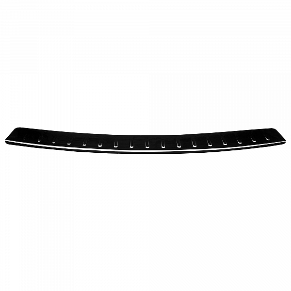 Stainless Steel Rear Bumper Protector Compatible With Mazda 6 Estate 02.2013-> Rearguard, Tailored Fit Bumper Guard,  Loading Edge Protector- Colour Black Mirror Stainless Steel (Black Chrome)