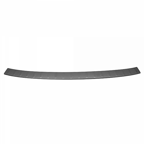 Stainless Steel Rear Bumper Protector Compatible With Volkswagen Tiguan Allspace 04.2016-11.2023 Rearguard, Tailored Fit Bumper Guard,  Loading Edge Protector- Colour Dark Grey Brushed Stainless Steel