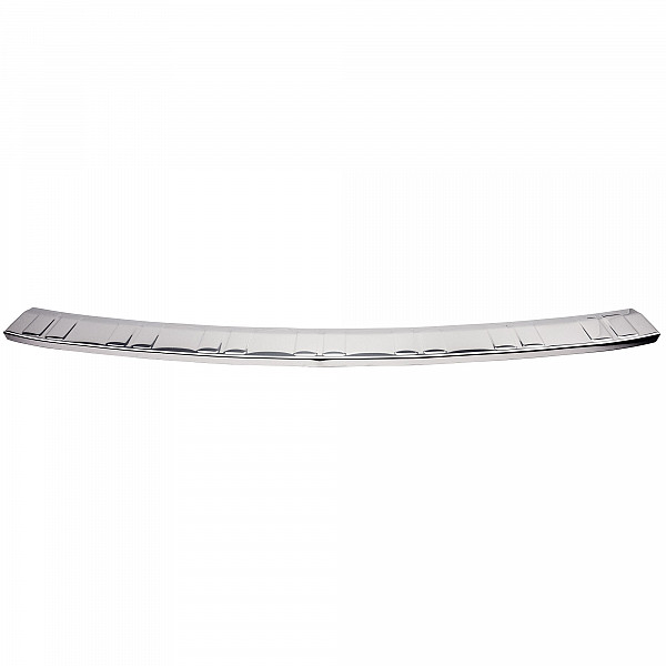 Stainless Steel Rear Bumper Protector Compatible With Skoda Octavia IV Combi Estate 04.2020-> (not for RS)  Rearguard, Tailored Fit Bumper Guard,  Loading Edge Protector- Colour Polished Stainless Steel (Chrome)