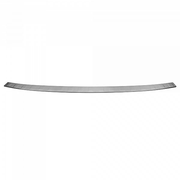 Stainless Steel Rear Bumper Protector Compatible With Hyundai Tucson IV 12.2020-> Rearguard, Tailored Fit Bumper Guard,  Loading Edge Protector- Colour Brushed Stainless Steel