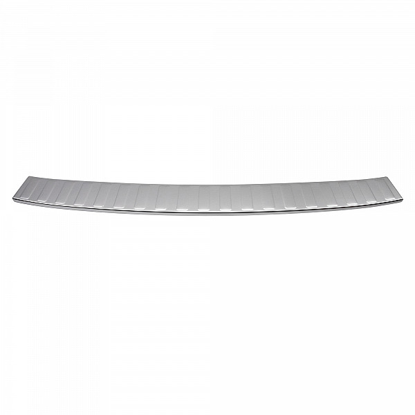 Stainless Steel Rear Bumper Protector Compatible With Skoda Kamiq 09.2019-> Rearguard, Tailored Fit Bumper Guard,  Loading Edge Protector- Colour Polished Stainless Steel (Chrome)