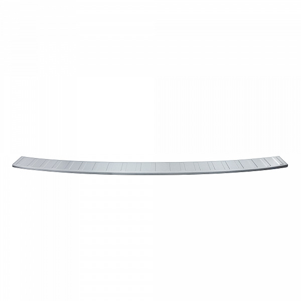 Stainless Steel Rear Bumper Protector Compatible With Volkswagen T7  Multivan 11.2021-> Rearguard, Tailored Fit Bumper Guard,  Loading Edge Protector- Colour Brushed Stainless Steel