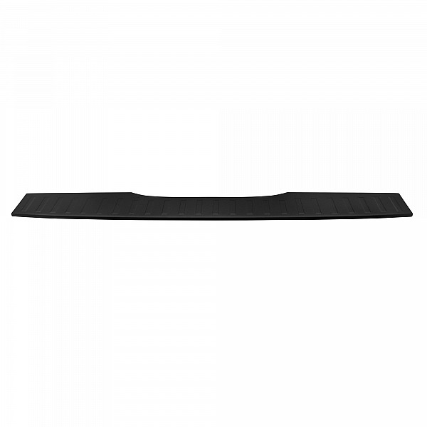 Stainless Steel Rear Bumper Protector Compatible With Mercedes Benz V Class & Vito 05.2014-> Long Version 130,5cm Wide Rearguard, Tailored Fit Bumper Guard,  Loading Edge Protector- Colour Matte Black Powdercoated Stainless Steel
