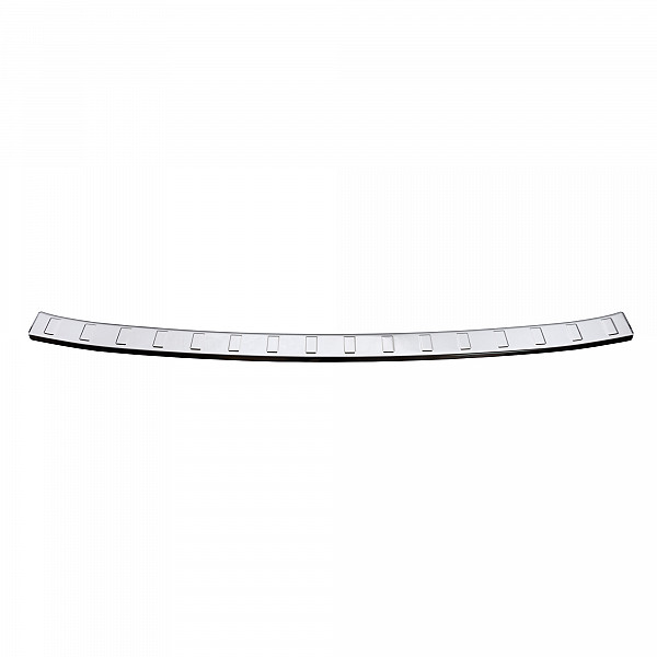 Stainless Steel Rear Bumper Protector Compatible With Cupra Born 11.2021-> Rearguard, Tailored Fit Bumper Guard,  Loading Edge Protector- Colour Polished Stainless Steel (Chrome)