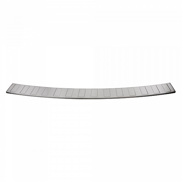Stainless Steel Rear Bumper Protector Compatible With Citroen Dispatch, Jumpy, Spacetourer 09.2016-> Rearguard, Tailored Fit Bumper Guard,  Loading Edge Protector- Colour Brushed Stainless Steel