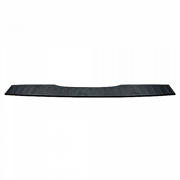 Stainless Steel Rear Bumper Protector Compatible With Mercedes Benz V Class & Vito 05.2014-> Long Version 130,5cm Wide Rearguard, Tailored Fit Bumper Guard,  Loading Edge Protector- Colour Black Mirror Stainless Steel (Black Chrome)