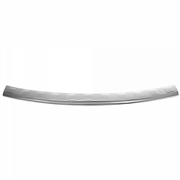 Stainless Steel Rear Bumper Protector Compatible With Porsche Macan 04.2014-03.2024 Rearguard, Tailored Fit Bumper Guard,  Loading Edge Protector- Colour Polished Stainless Steel (Chrome)
