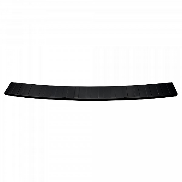 Stainless Steel Rear Bumper Protector Compatible With Fiat Scudo 05.2022-> Rearguard, Tailored Fit Bumper Guard,  Loading Edge Protector- Colour Black Mirror Stainless Steel (Black Chrome)