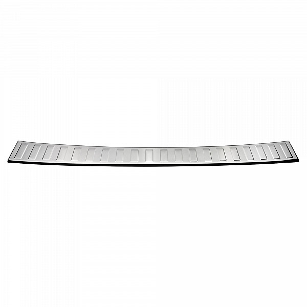 Stainless Steel Rear Bumper Protector Compatible With Fiat Doblo 07.2022-> Rearguard, Tailored Fit Bumper Guard,  Loading Edge Protector- Colour Polished Stainless Steel (Chrome)