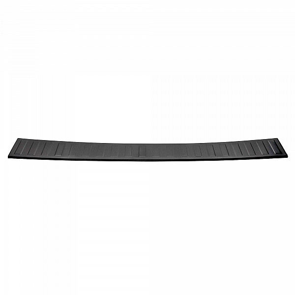 Stainless Steel Rear Bumper Protector Compatible With Fiat Doblo 07.2022-> Rearguard, Tailored Fit Bumper Guard,  Loading Edge Protector- Colour Dark Grey Brushed Stainless Steel
